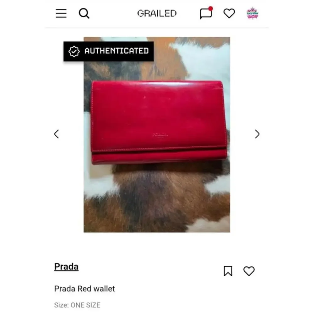 Red Prada Wallet - Picture 1 of 14